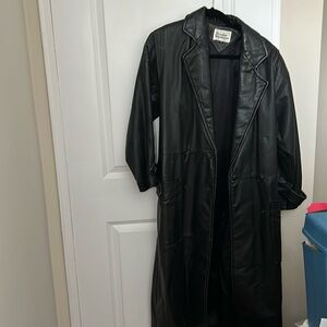 Long Leather Coat in great condition!